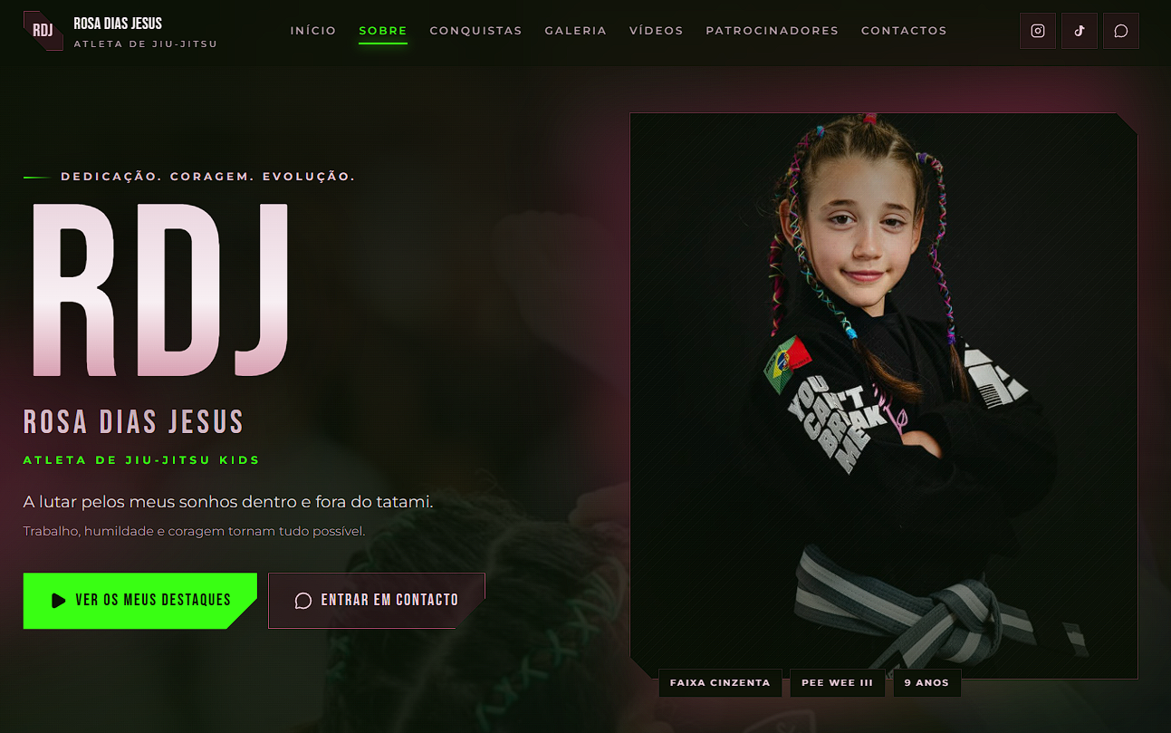 Rosa Dias Jesus — atleta kids