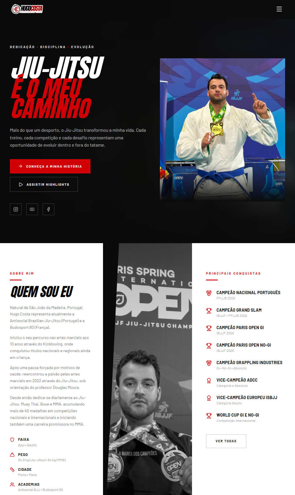 Hugo Costa — atleta de jiu-jitsu